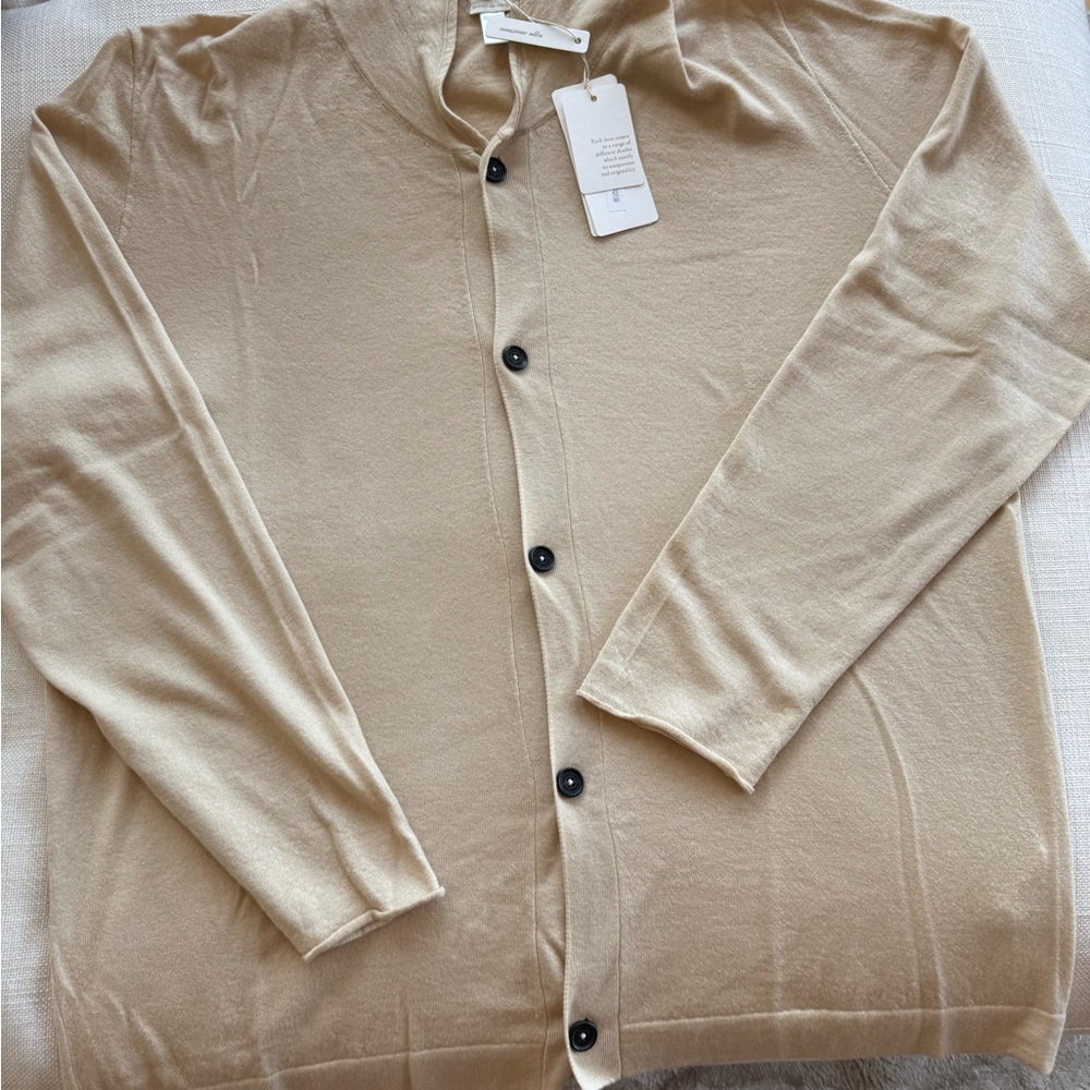 Massimo Alba Tan Cardigan Sweater
